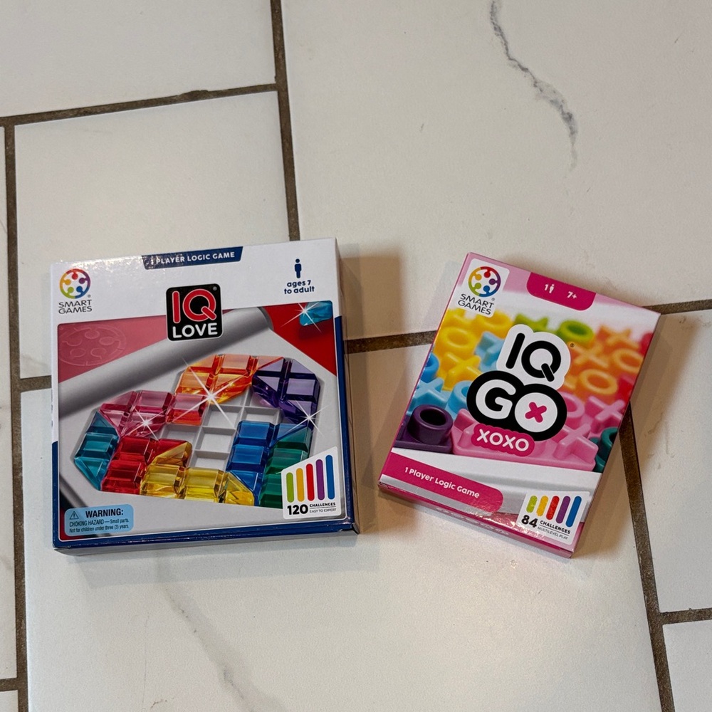 (2) IQ Love One-Player Logic Games - Brand new, unopened